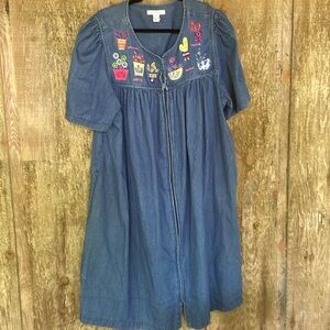 Go Softly Patio cactus embroidered dress